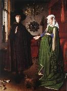 EYCK, Jan van Portrait of Giovanni Arnolfini and his Wife df painting